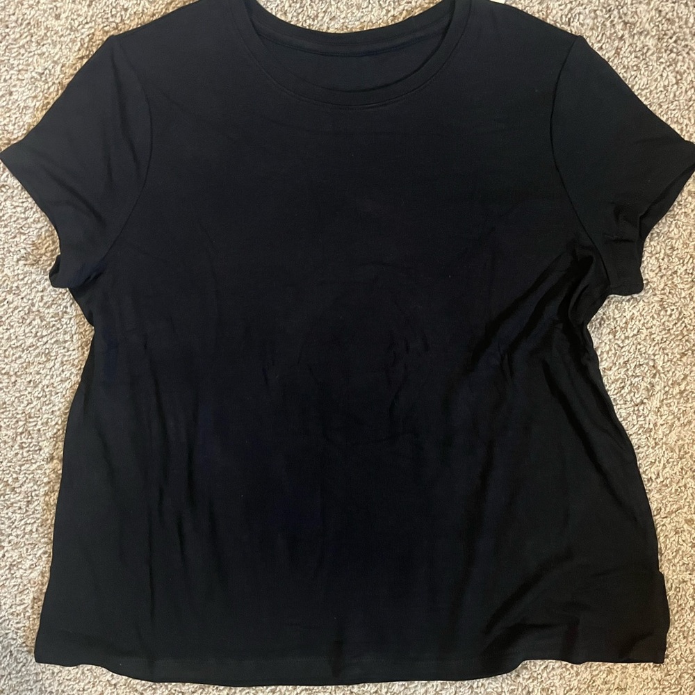 A New Day Black Short Sleeve Tee
